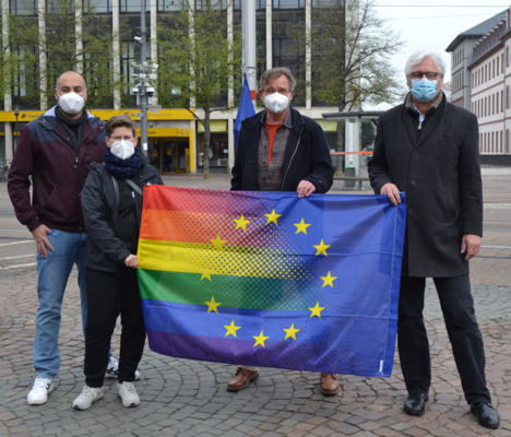 Flagge zeigen auf Luisenplatz