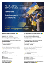 Flyer 4 Jahre russischer Krieg in der Ukraine