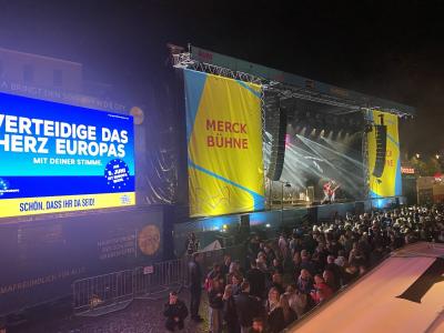 Foto von der PoE Kampagne auf dem Schlossgrabenfest