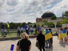 Friedenskundgebung auf Georg-Büchner-Platz