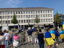 Friedenskundgebung auf Friedensplatz