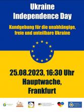 Flyer Ukraine Unabhängigkeitstag Frankfurt